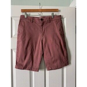 Hawker Rye Men's 30 Chino Shorts Dusty Rose Mauve Pink 11" Inseam